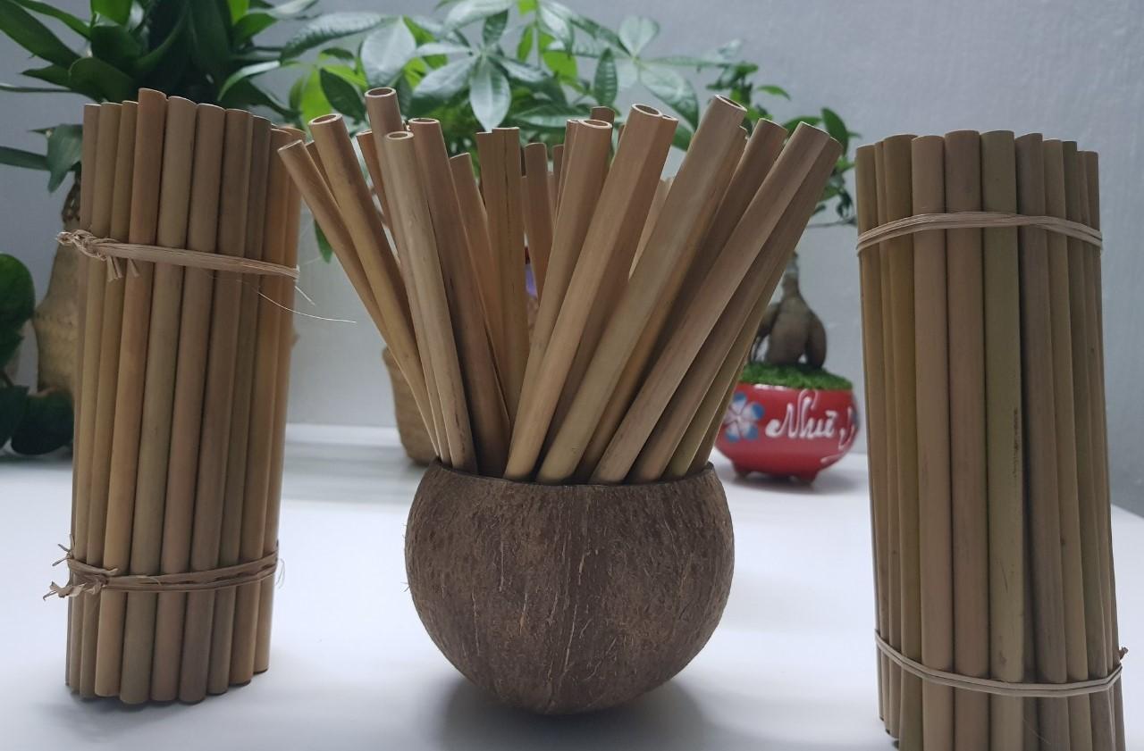 10 Ống hút tre loại II ,dùng cho các loại đồ uống - Bamboo straw