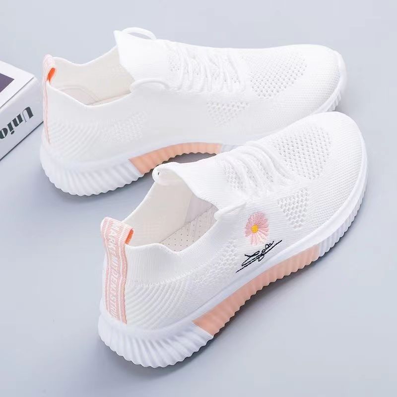 Giày sneaker thể thao nữ hàn quốc buộc dây đế 3.5cm êm chân thoáng khí siêu nhẹ phù hợp đi bộ, đi chơi, đi tập A99 V393 - 3