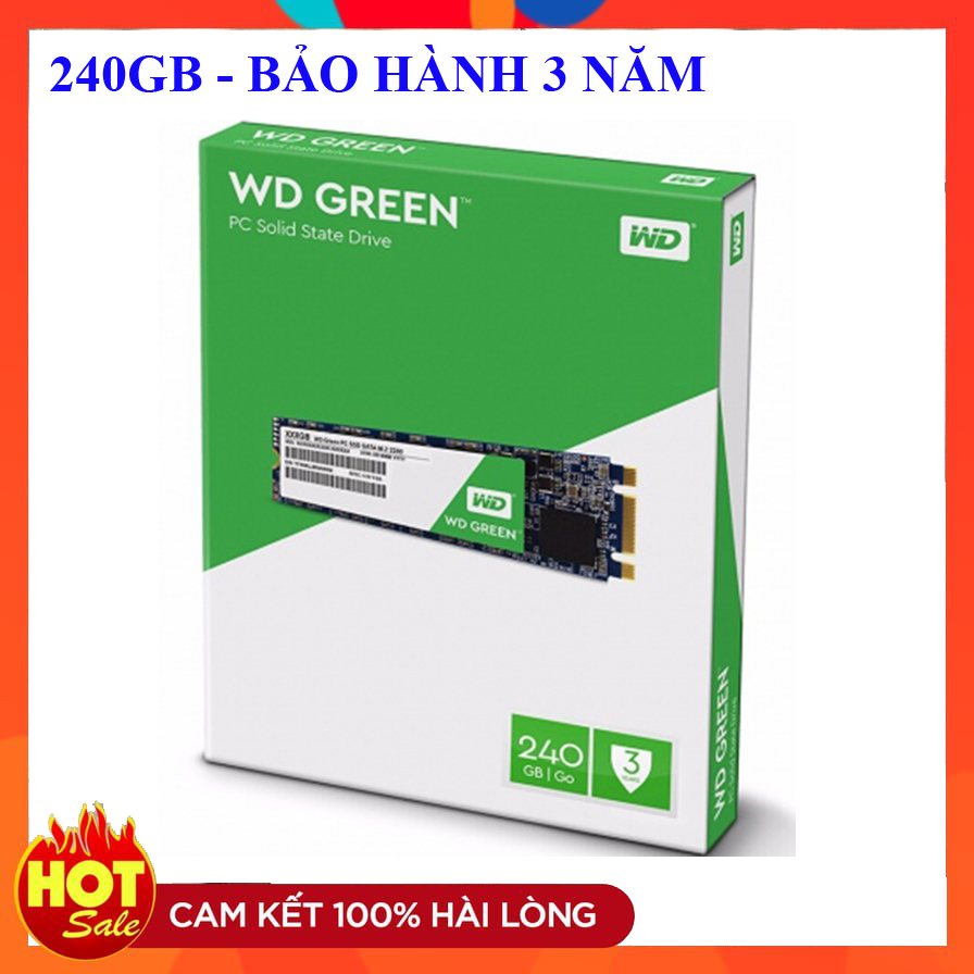 Ổ cứng SSD Western 240GB 120GB A400 M.2 2280 Tem Vĩnh Xuân/FPT