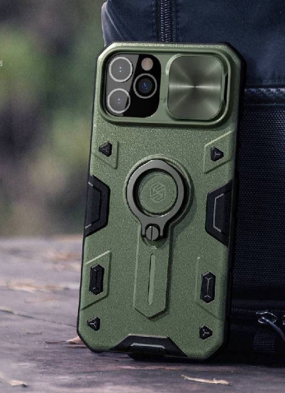 Ốp điện thoại có nhẫn đeo móc tay Nillkin có trượt bảo vệ camera cho iPhone 11 Pro Max