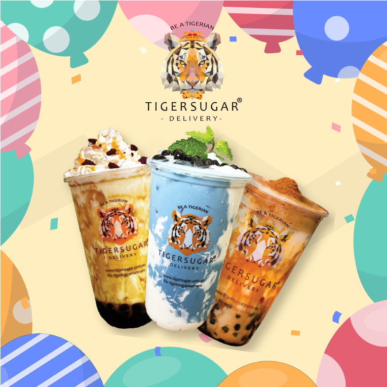 Mua size L tặng size M - Tiger Sugar Delivery - Evoucher áp dụng toàn Menu tại tất cả chi nhánh [Toàn Quốc]