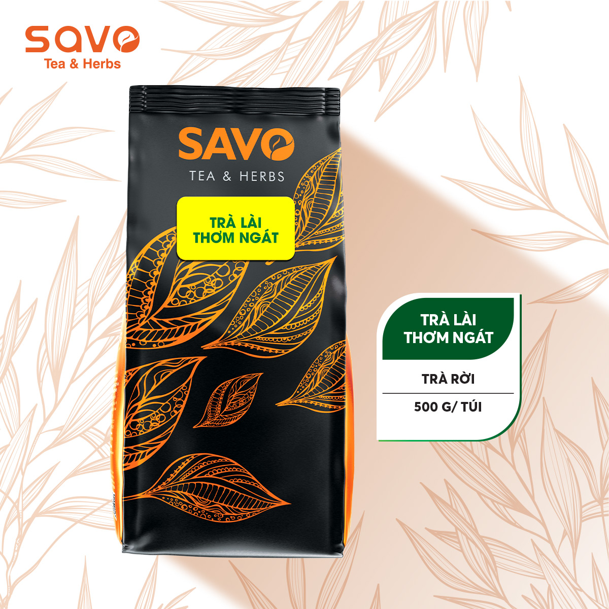 Trà lài thơm ngát đậm hương savo tea - túi 500gr