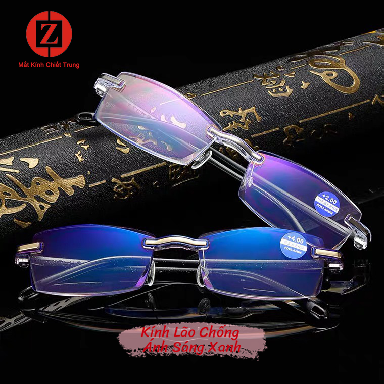 Kính viễn thị  cho người cao tuổi độ nét cao siêu nhẹ, chống ánh sáng xanh, Kính lão xem điện thoại đọc báo cho người Trung Niên chống tia cực tím mã B811