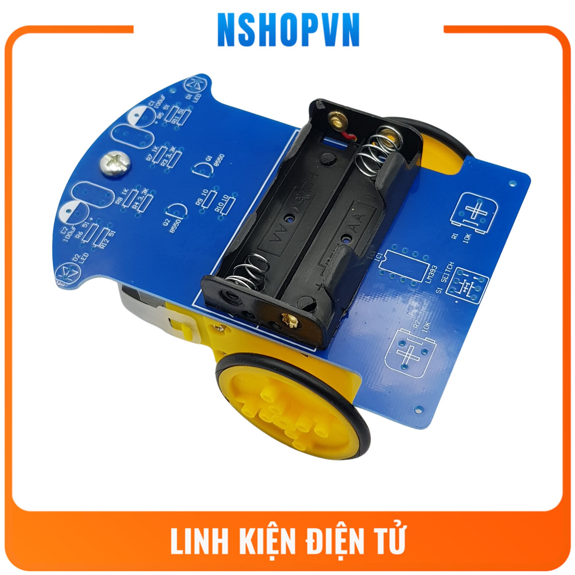 Kit xe robot dò đường hàn linh kiện