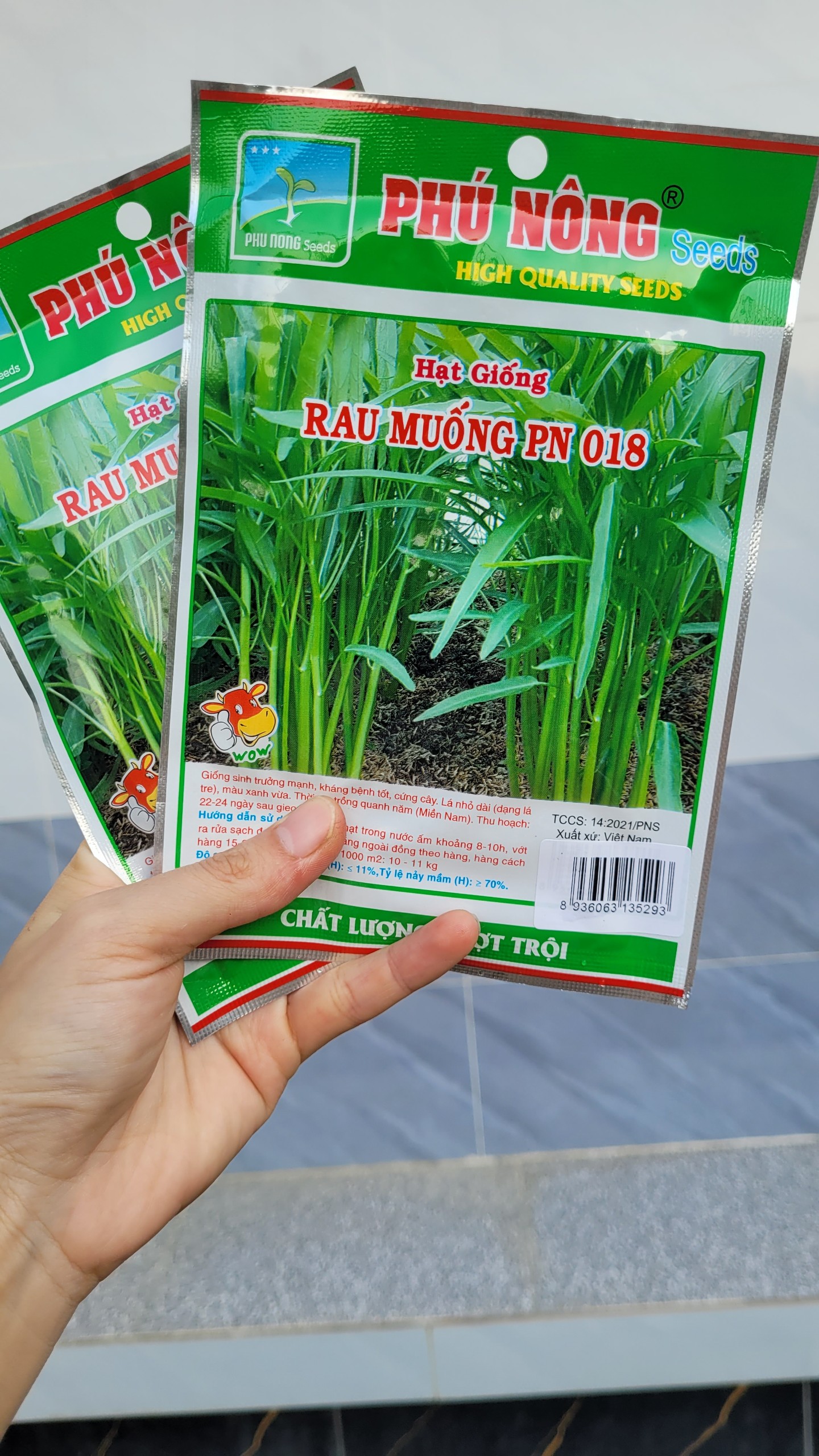 [Freeship Max] Hạt giống rau muống lá tre Phú Nông gói 50 gram