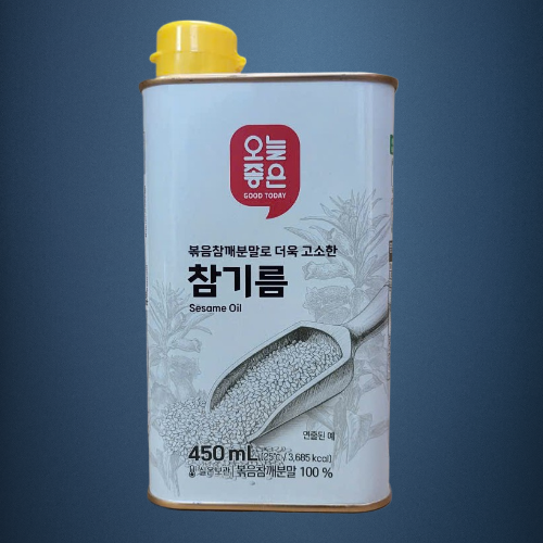 GOOD TODAY - hộp thiếc 450ml - DẦU MÈ NGUYÊN CHẤT / HÀN QUỐC / Pure Sesame Oil