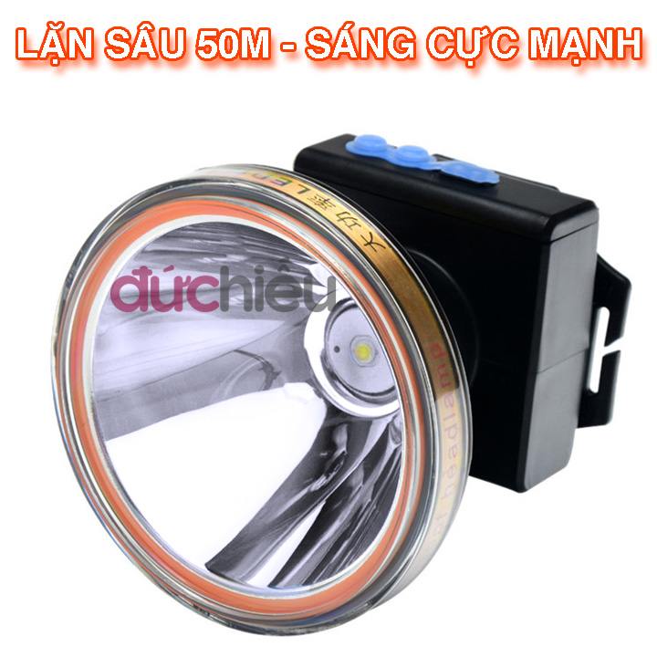[ Sáng cực mạnh ] Đèn pin đội đầu siêu sáng chống nước chóa to 4 chế độ HLX8  Đức Hiếu Shop