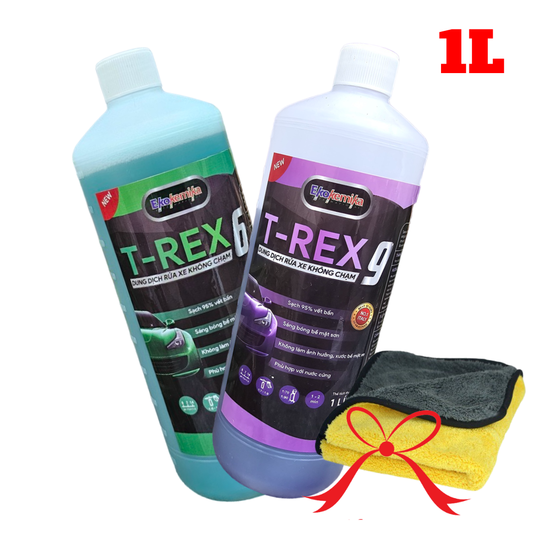 Nước Rửa Xe Không Chạm Mới EKOKEMIKA T-REX 6, T-REX 9 1000ml