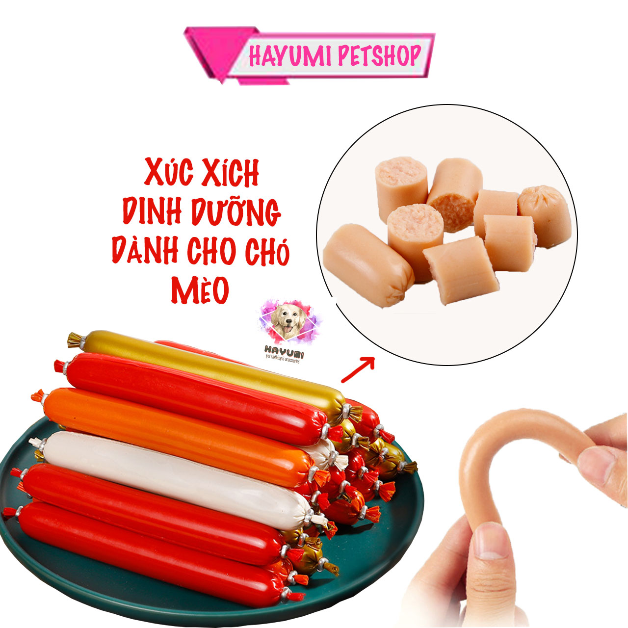 [Bán lẻ 1 cây] XÚC XÍCH DINH DƯỠNG TAOTAOPET CHO THÚ CƯNG - HAYUMI PETSHOP