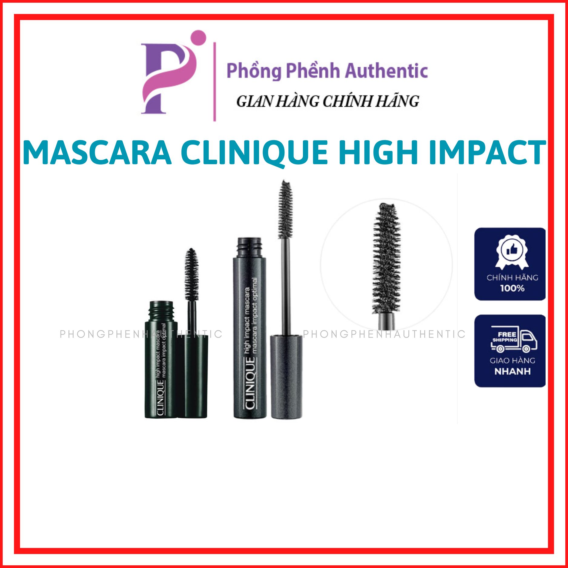 Minisize - CHUỐT DÀY, DÀI VÀ CONG MI CLINIQUE HIGH IMPACT OPTIMAL BLACK MASCARA 3,5ML - PHỒNG PHỀNH