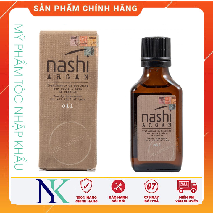 [HCM]Tinh Dầu Phục Hồi Dưỡng Bóng Mềm Tóc Nashi Argan 30Ml