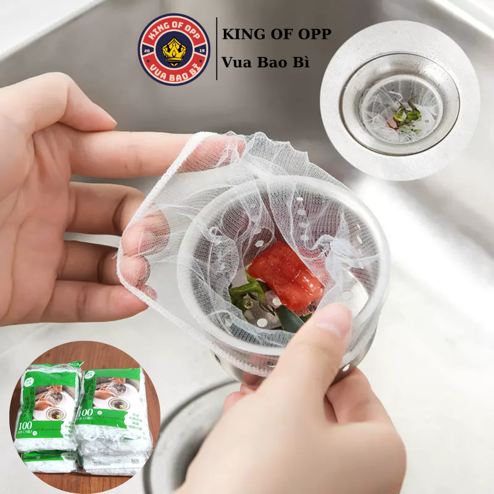 100 Túi lọc rác bồn rửa chén bát - JOYLOT - VUA BAO BÌ