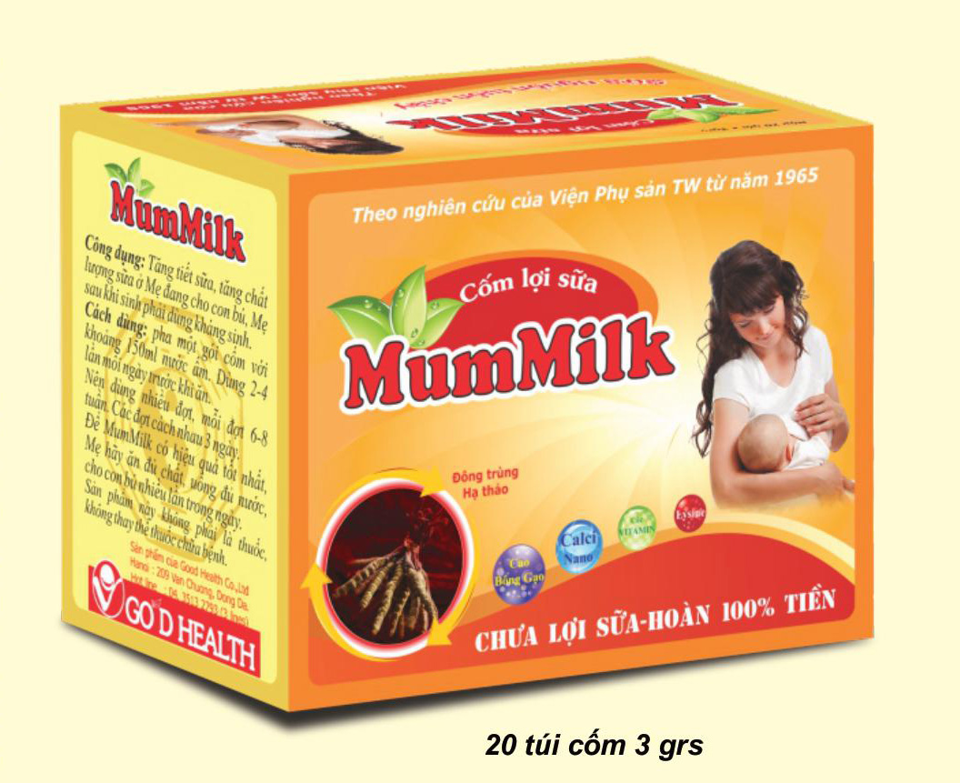 Cốm lợi sữa mummilk đông trùng - giúp tăng sản lượng và chất lượng sữa cho mẹ