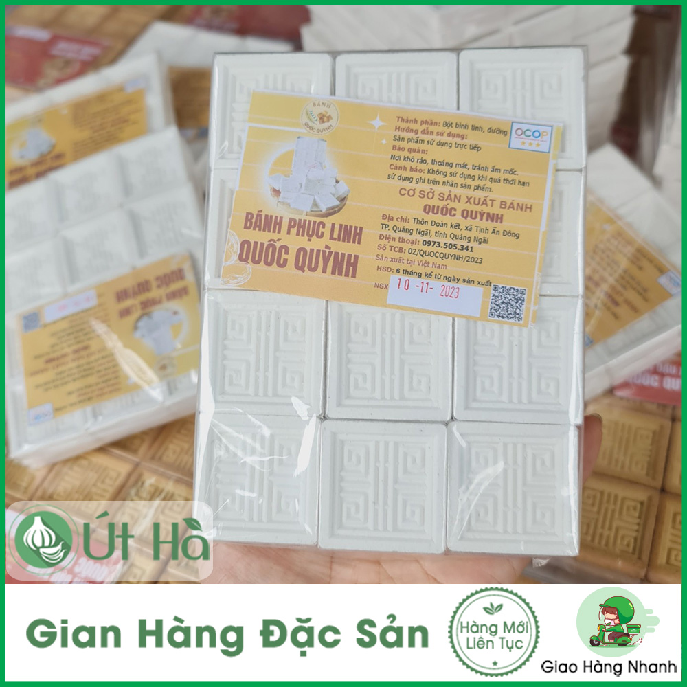 Bánh Phục Linh Quảng Ngãi Bịch 24 Cái Món Bánh Truyền Thống Đặc Biệt Thơm Ngon Hương Lá Dứa - Út Hà Đặc Sản