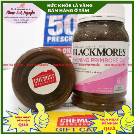 Tinh dầu hoa anh thảo Evening Primrose Oil Blackmores  190 viên  ÚC