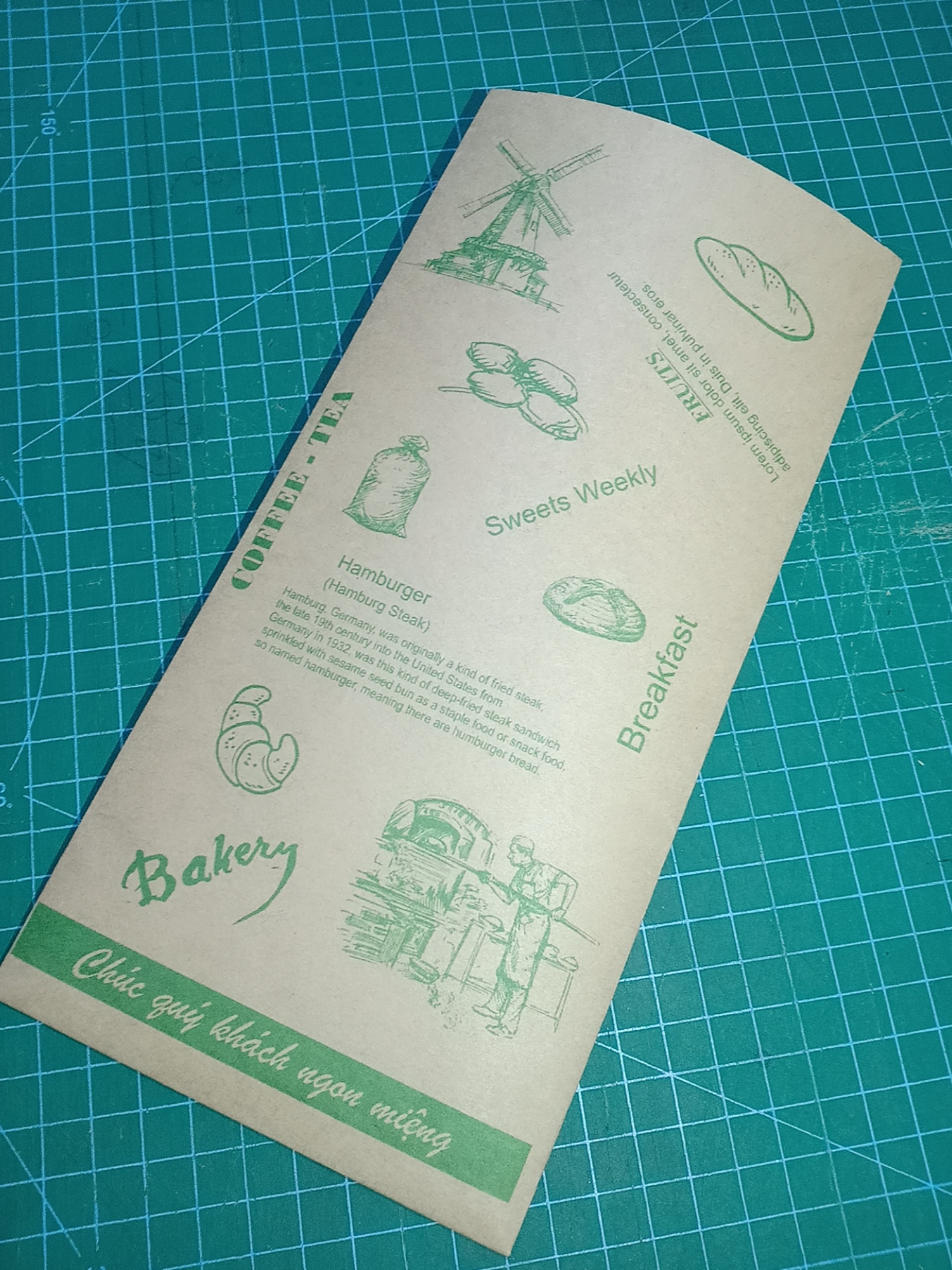 HOT HOT HOT 100 Túi giấy đựng bánh mì