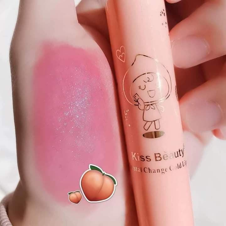 SON CHIẾT XUẤT ĐÀO LÁ VÀNG ĐỔI MÀU MÔI NGỌT NGÀO
