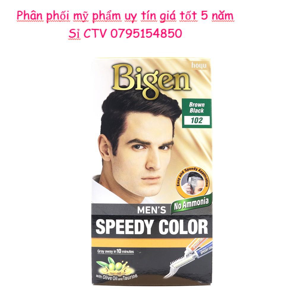 Thuốc nhuộm tóc phủ bạc dạng kem cho nam giới bigen men’s speedy color 80ml
