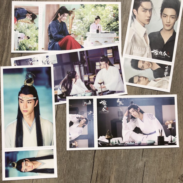 Postcard Trần Tình Lệnh postcard Ma đạo tổ sư hộp ảnh ma đạo có ảnh dán sticker lomo bưu thiếp Tiêu Chiến Vương Nhất Bác Lam Vong Cơ Ngụy Vô Tiện