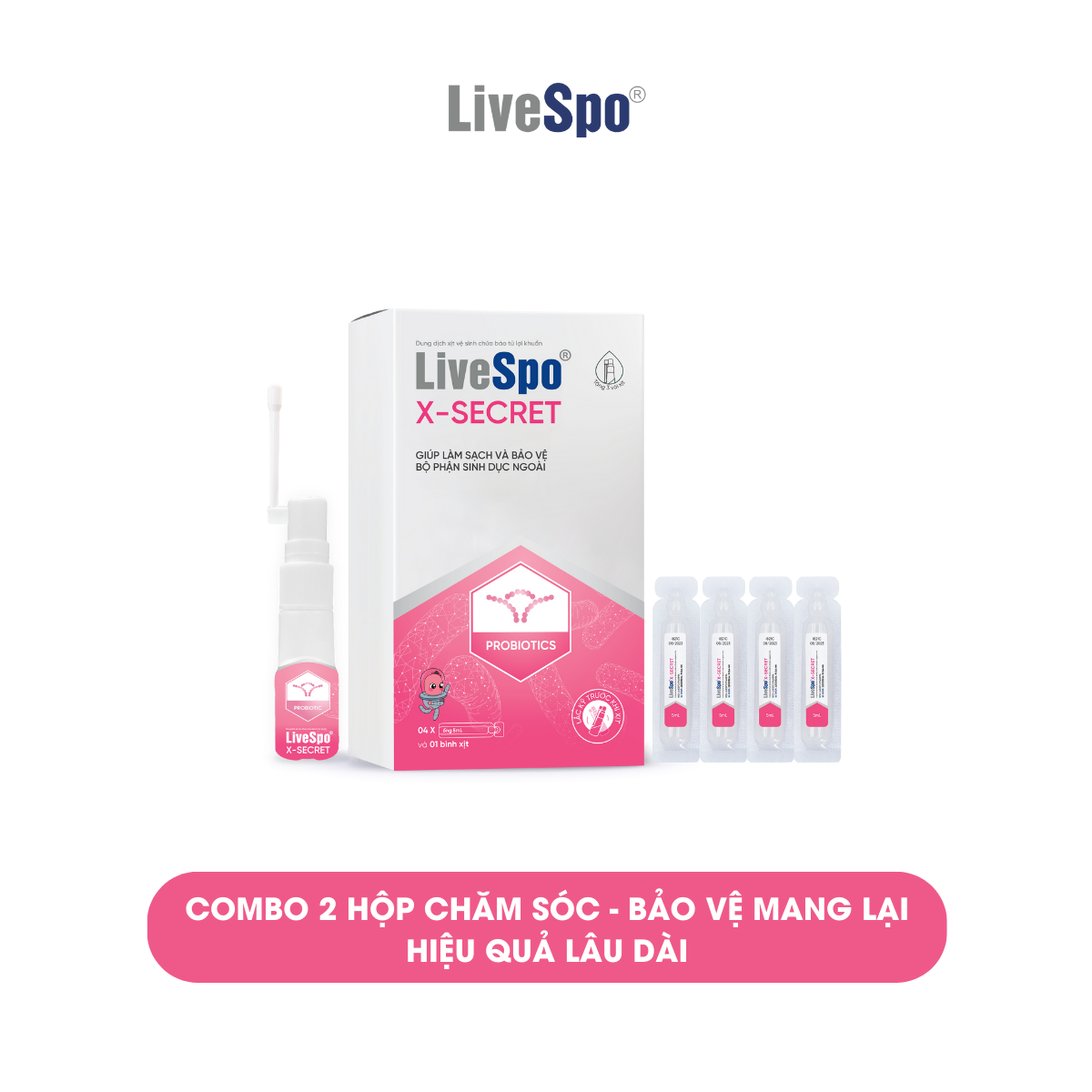 LiveSpo XSECRET dạng xịt - Chăm sóc và bảo vệ phụ nữ hằng ngày