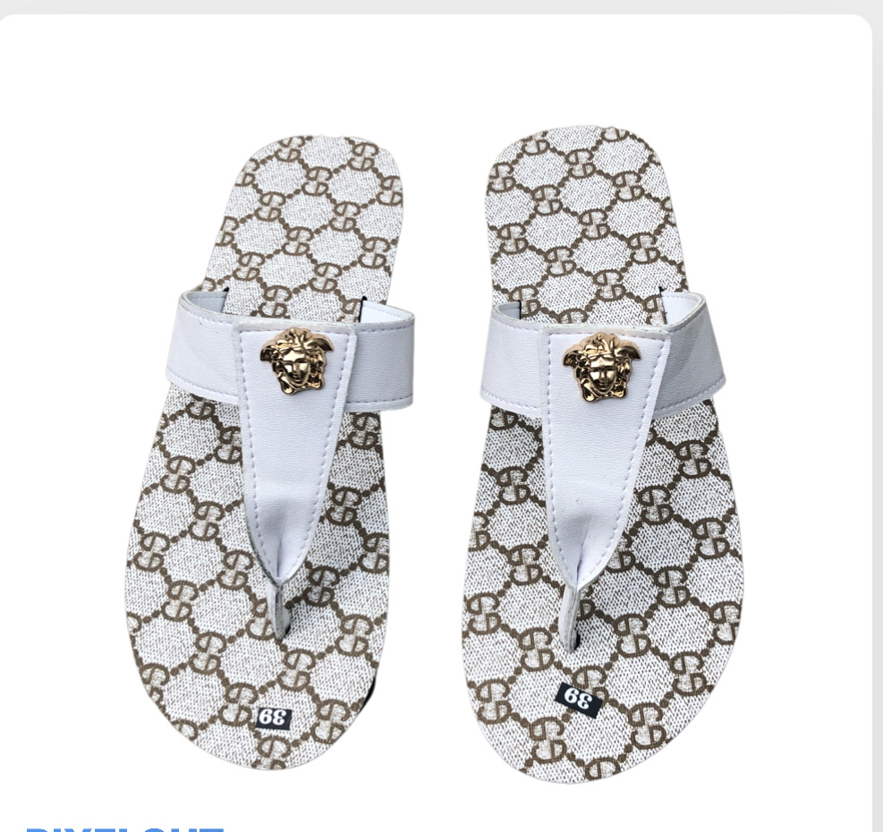 [FREESHIP + HOÀN TIỀN 50K] sandal đồng nai dép kẹp nữ ( đế kem mờ gg quai trắng ) size từ 35 nữ đến 42 nữ