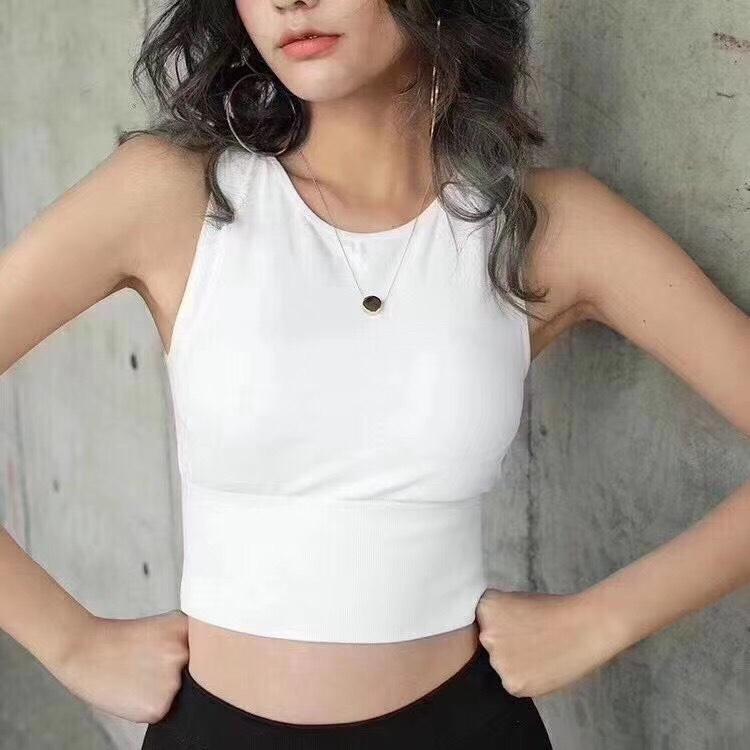 Áo croptop, áo bra 3 lỗ nữ dáng basic, chất thun co giãn, mút tháo rời, kiểu dáng thể thao siêu hot hit - ZA1110