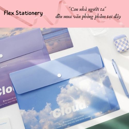 Bìa túi đựng hồ sơ khổ a4, phong bì đựng hồ sơ họa tiết phong cảnh, file tài liệu văn phòng