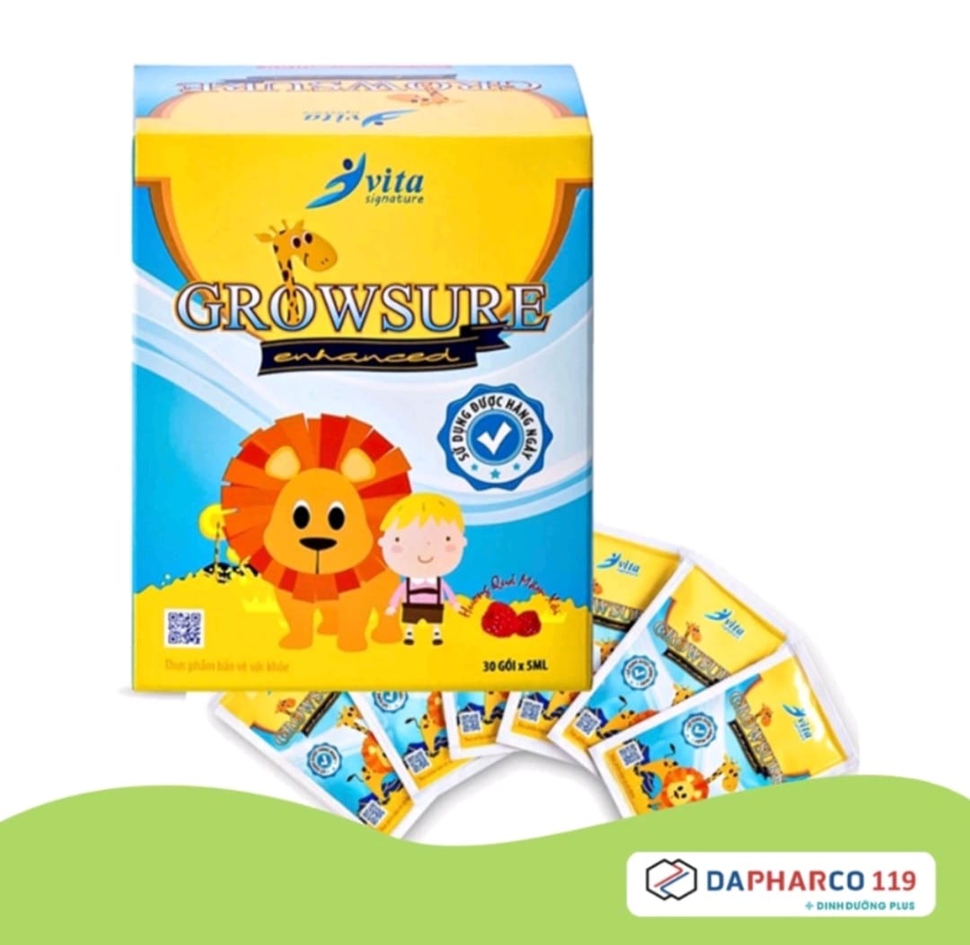 Growsure Enhanced – Siro Tăng Đề Kháng giúp bé ăn ngon - ngủ ngon