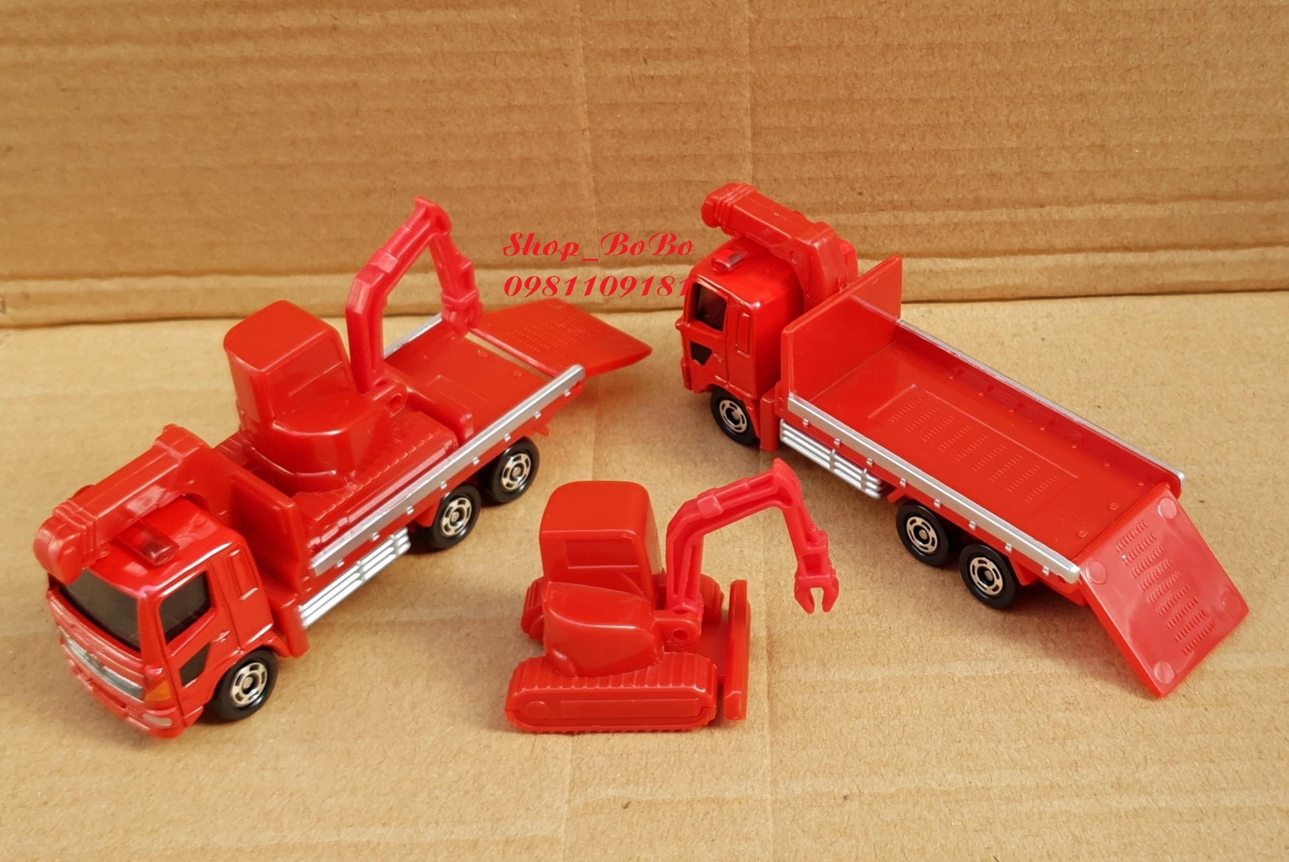 Xe mô hình Tomica Hino Ranger cứu hỏa màu đỏ.