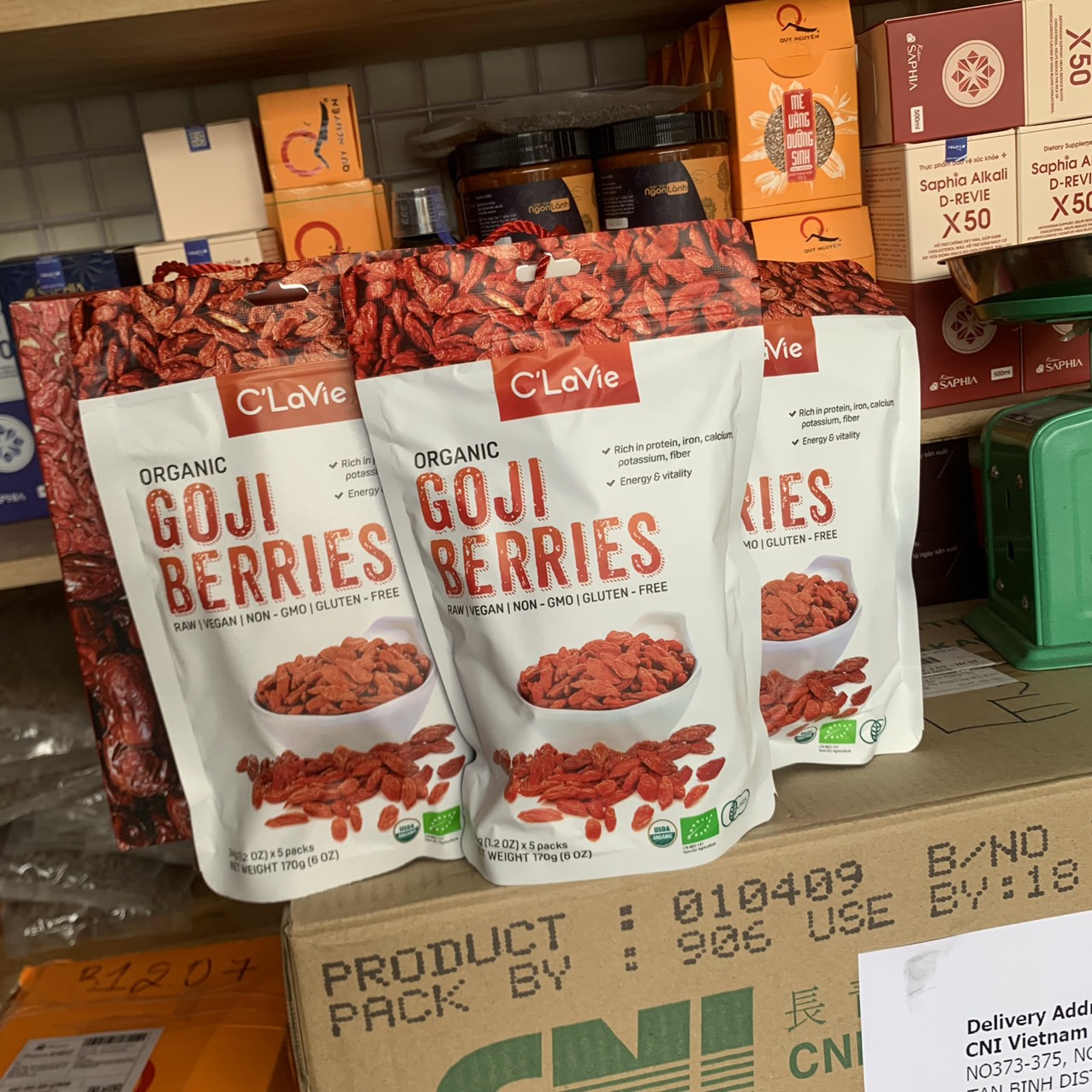 Kỷ tử hữu cơ amavie foods 170gr