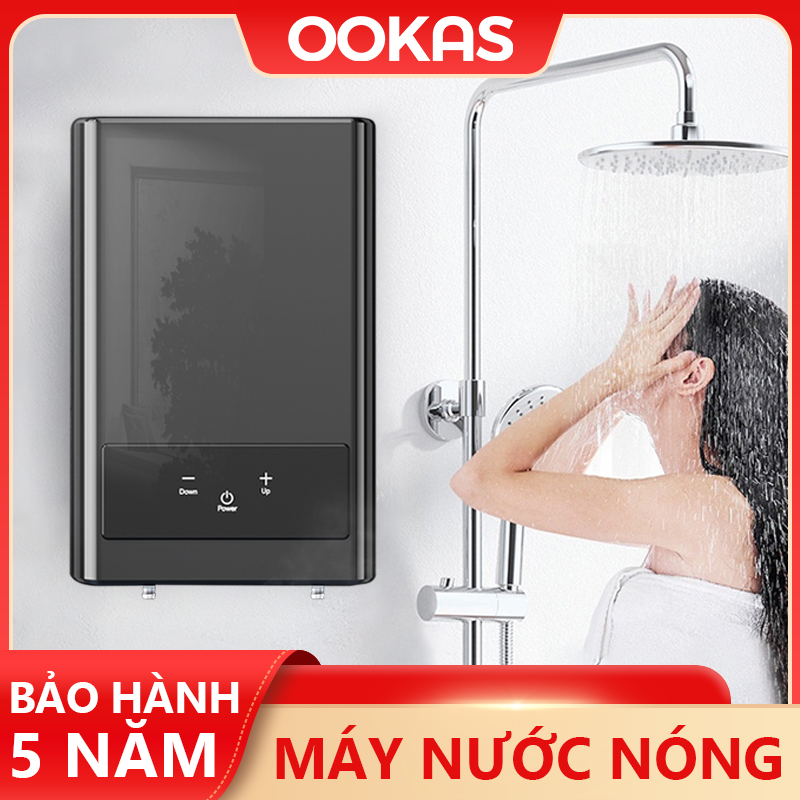 Máy nước nóng OOKAS Điện 220V, Máy nước nóng tức thì điện với chức năng tự điều chỉnh