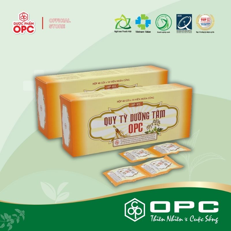 QUY TỲ DƯỠNG TÂM OPC ( Hộp 48 gói) - Dùng khi suy nhược cơ thể, hoạt động tinh thần quá mức - Hàng chính hãng OPC