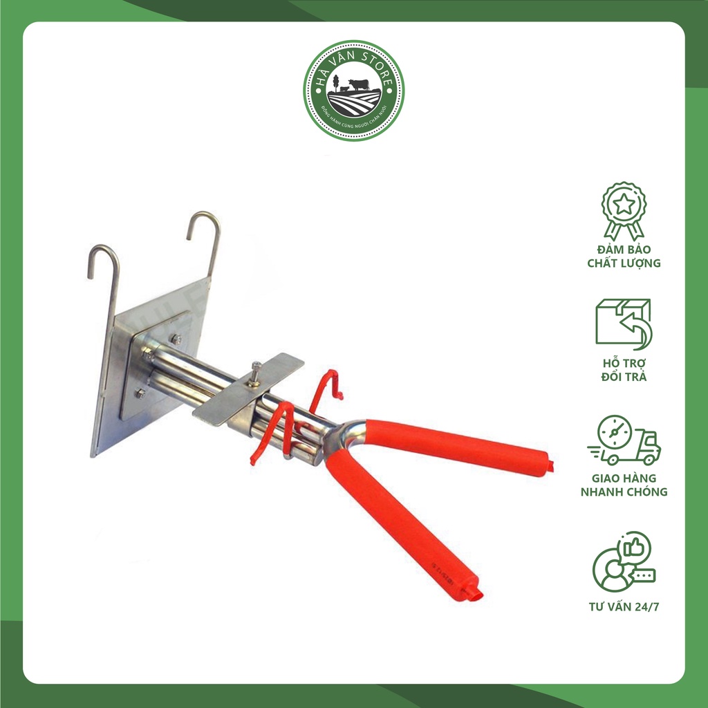 Giá đỡ thiến heo không rỉ rất tiện lợi cho người chăn nuôi - Dao thiến - Hà Vân Store