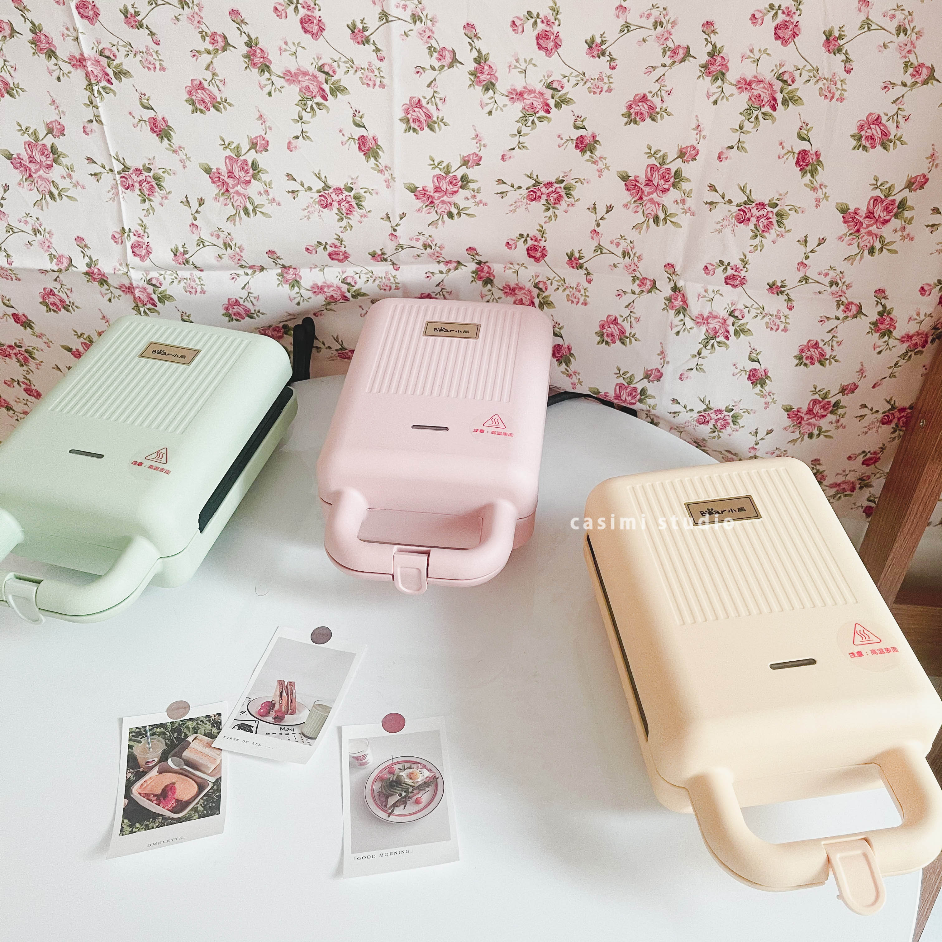 [BH 18 THÁNG] [FOLLOW NHẬN MÃ] [TẶNG PHÍCH CẮM] Máy kẹp Sandwich Bear chính hãng DBC-P06N2, máy làm bánh Waffle, nướng bánh mì Sandwich - Casimi Decor