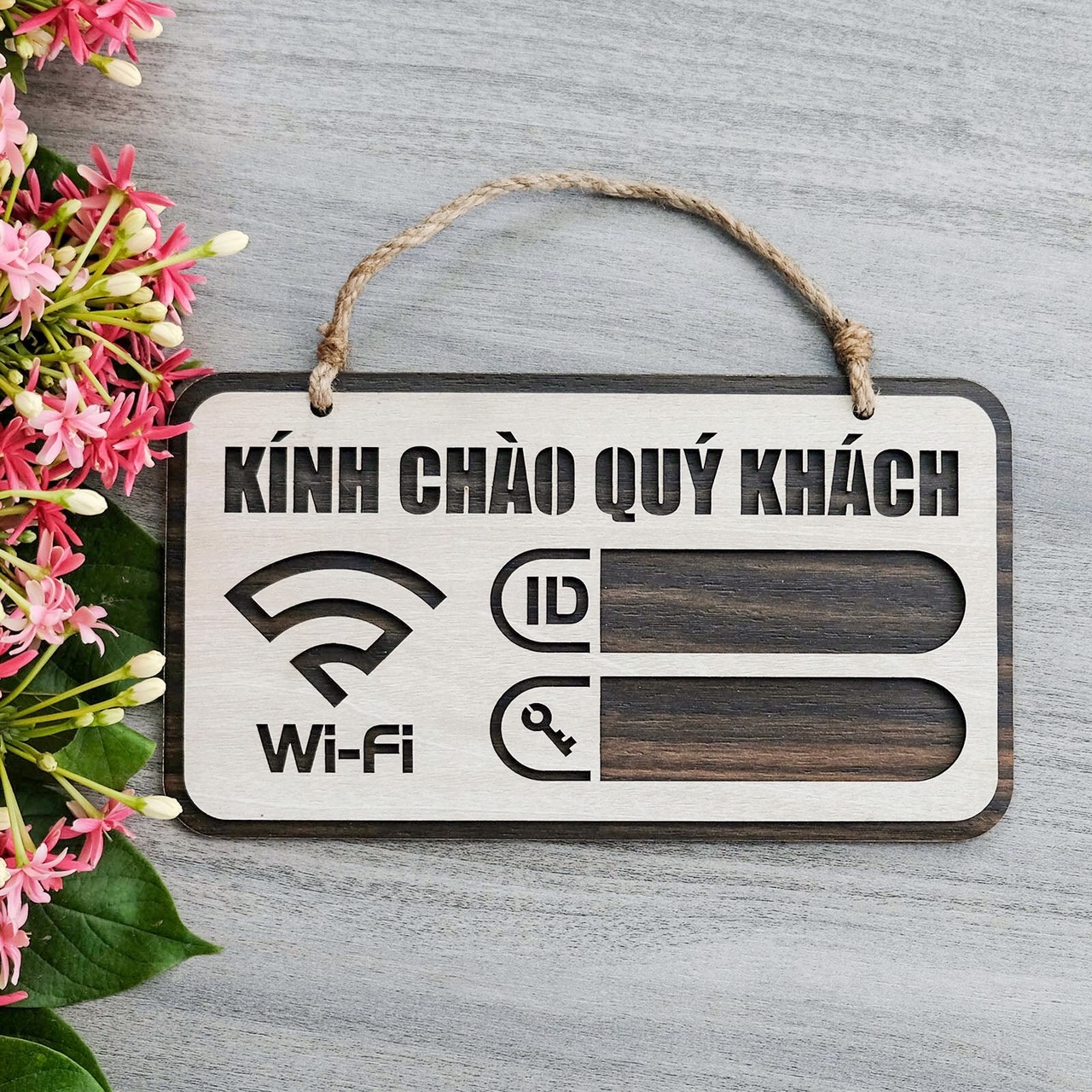 Bảng gỗ wifi + bảng gỗ akz