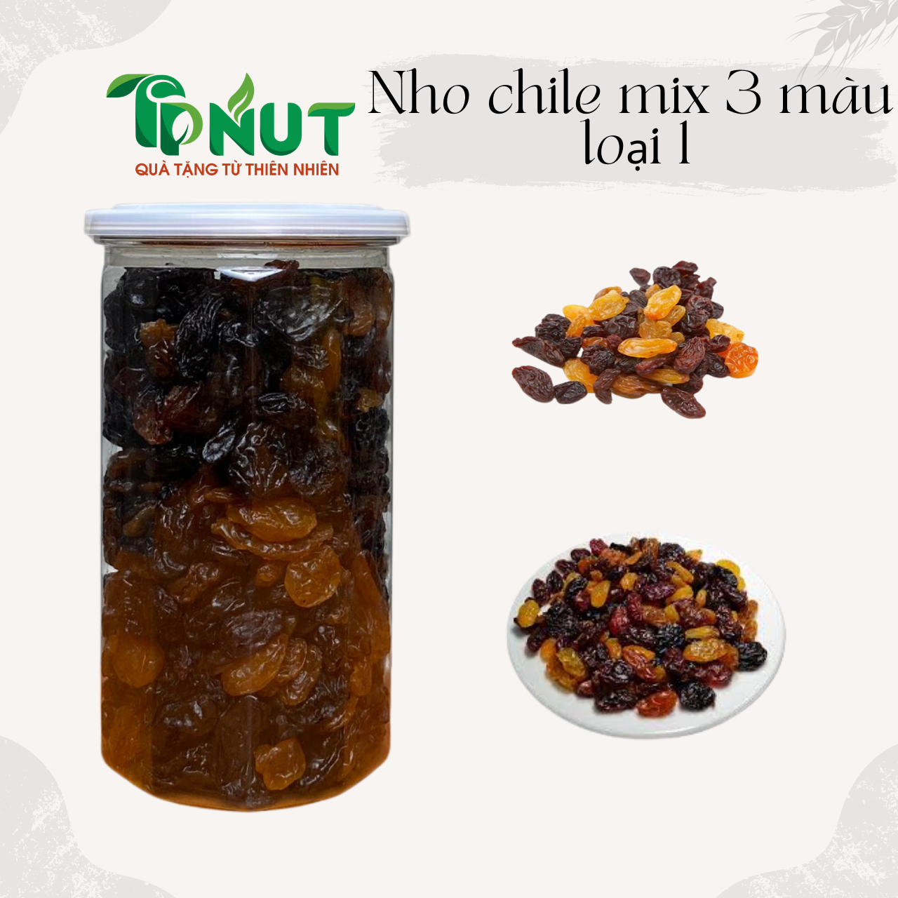 500g nho chile mix 3 màu