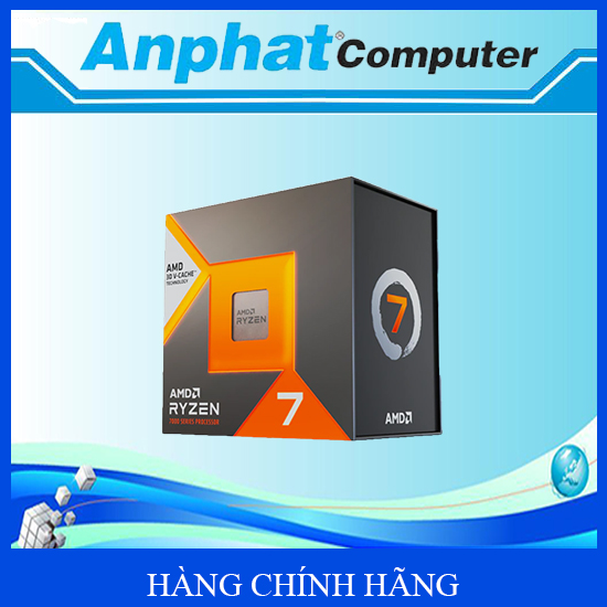 Bộ vi xử lý CPU AMD Ryzen 7 7800X3D ( 4.2GHz Boost 5.0GHz / 8 nhân 16 luồng / 104MB / AM5) – Hàng Ch