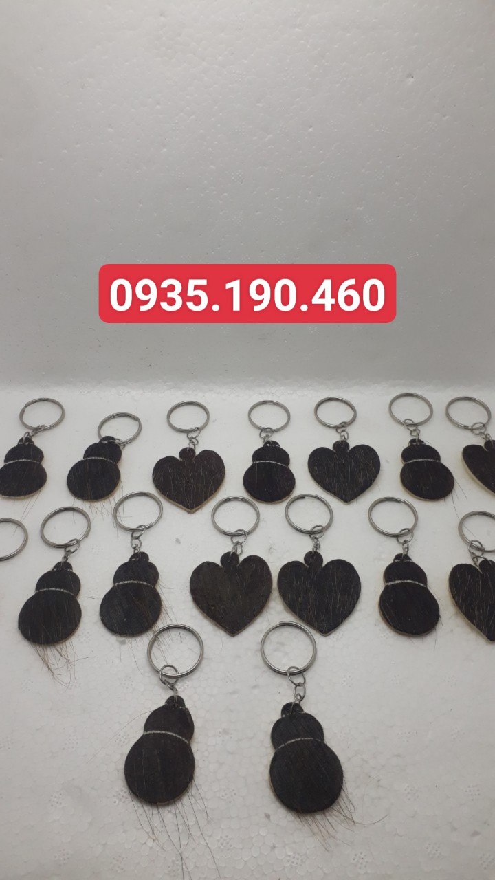 Móc khóa da trâu thật 100%