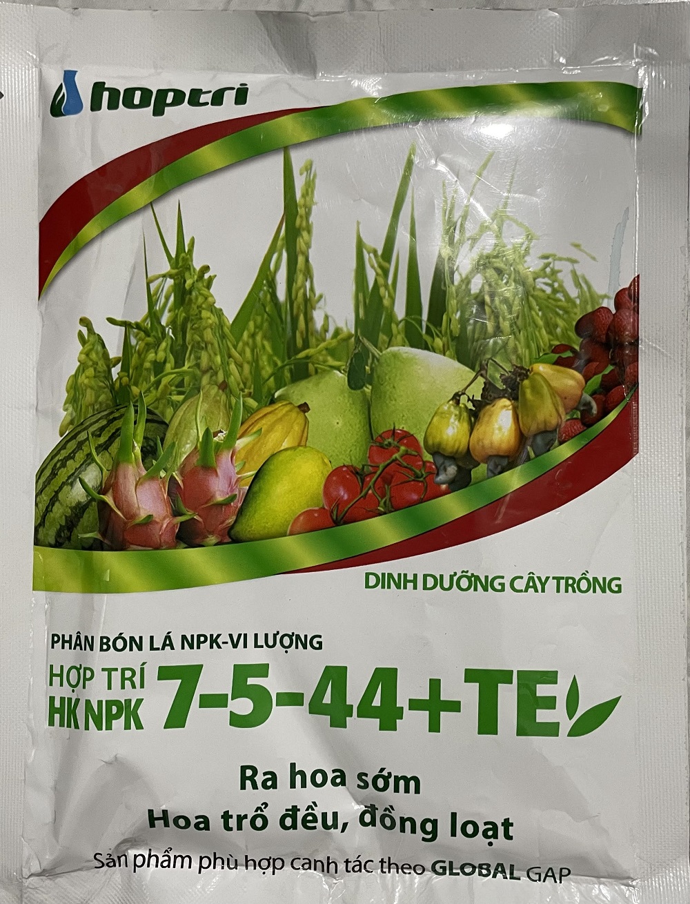 Phân bón lá hỗn hợp hợp trí hk npk 7-5-44+te gói 250gram