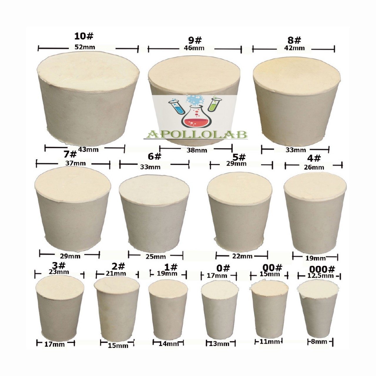 [Nút đậy cao su thí nghiệm
