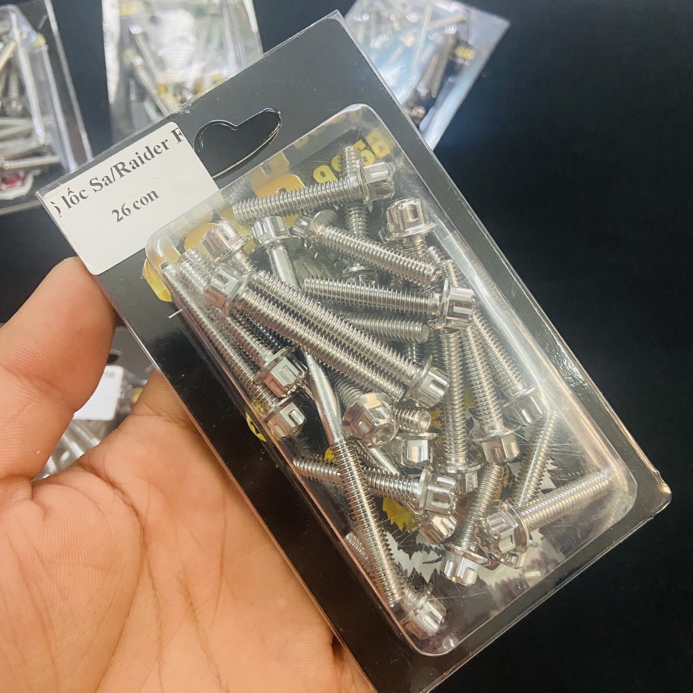BỘ ỐC LỐC MÁY SALAYA CHO SATRIA, RAIDER FULL