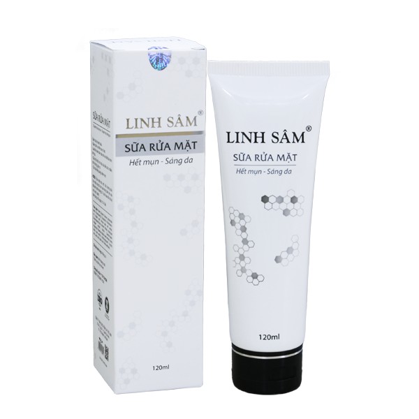 Sữa rửa mặt cho da dầu mụn linh sâm 120ml, sữa rửa mặt sáng da, sạch mụn
