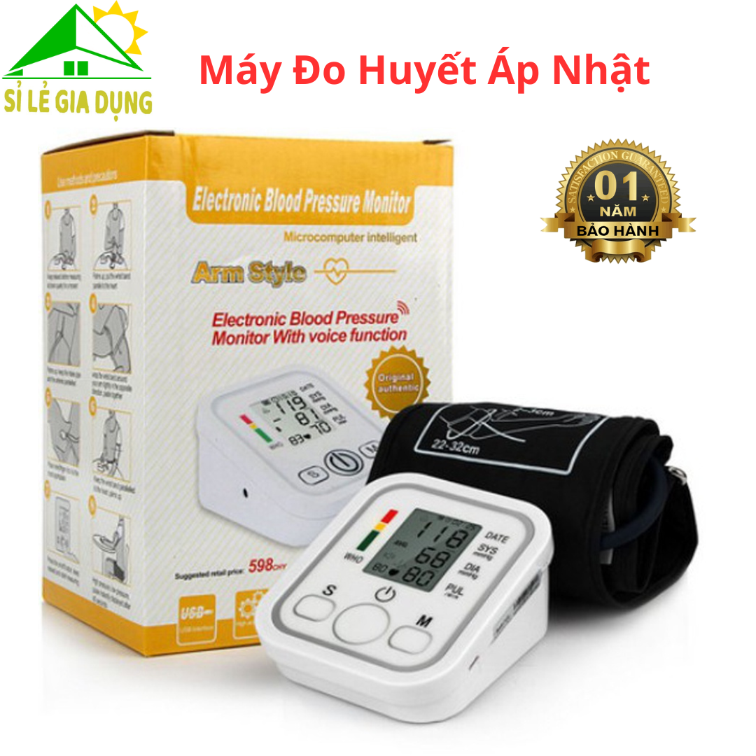 Máy đo huyết áp nhật loại tốt - máy đo huyết áp omron.máy đo huyết áp arm style -đo huyết áp nhịp tim tự động chuẩn xác nhanh chóng