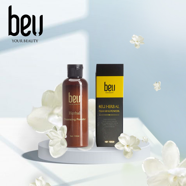 Bột thảo dược rửa mặt sạch mụn cám BeU - 100g