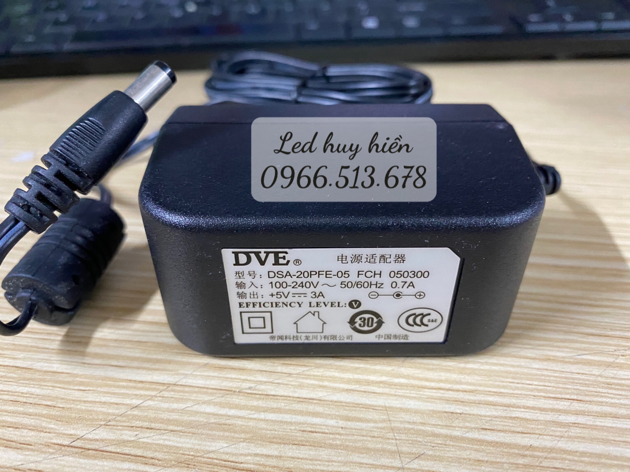 Nguồn Adapter DVE 5V 3A, nguồn led 5v3a