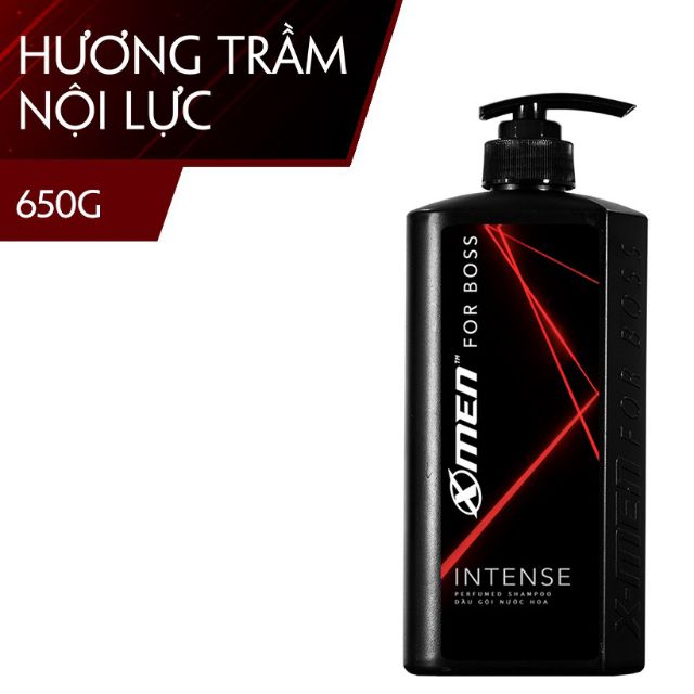 Dầu gội Xmen for Boss Intense 650g