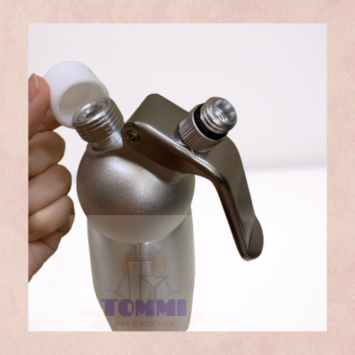 Bình xịt kem whipper cream 500ml và 1l kèm hộp gas chuyên dụng dụng cụ pha chế