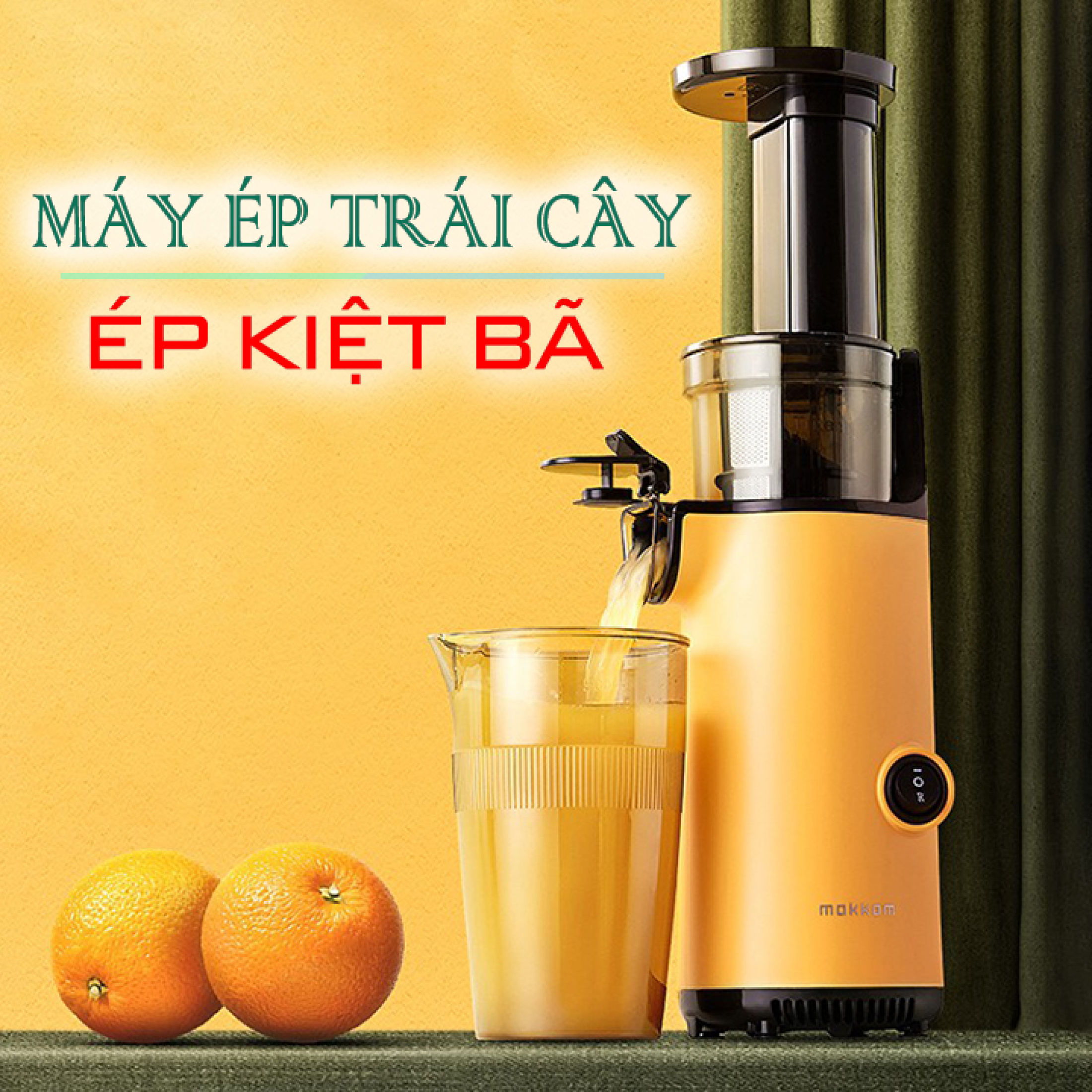 [Siêu Phẩm 2021] Máy Ép Trái Cây Chuyên Dụng, Máy Ép Chậm Mokkom SJ001 Mini Cao Cấp, Công Suất Lớn 130w, Hoạt Động Cực Mạnh, Ép Kiệt Bã, Giữ Nguyên Chất Dinh Dưỡng, Không Gây Tiếng Ồn, Sử Dụng Dễ Dàng, Phù Hợp Với Mọi Không Gian Bếp, Bh Uy Tín.