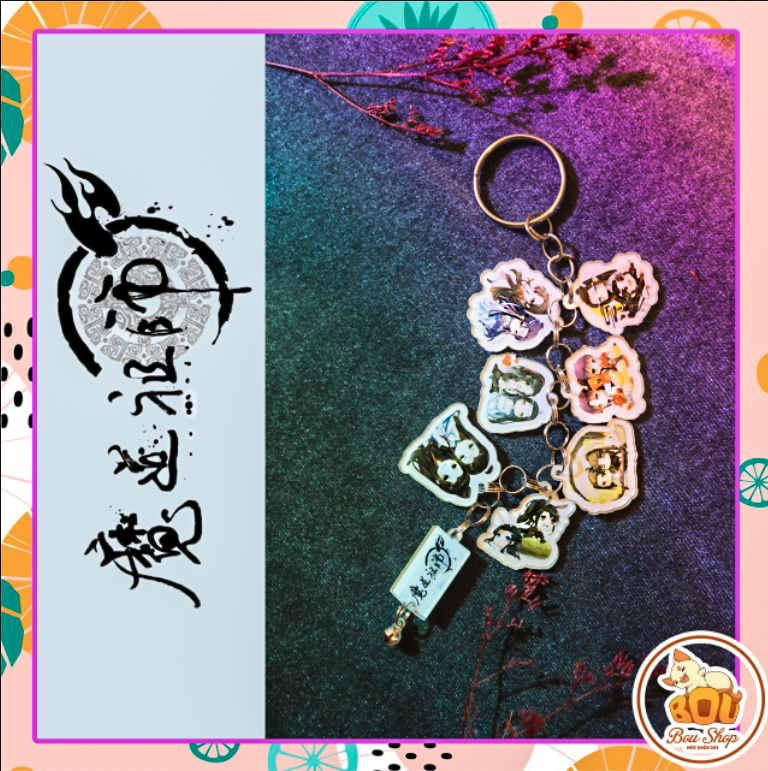 Móa khóa dây anime Ma Đạo Tổ Sư Acrylic Mica