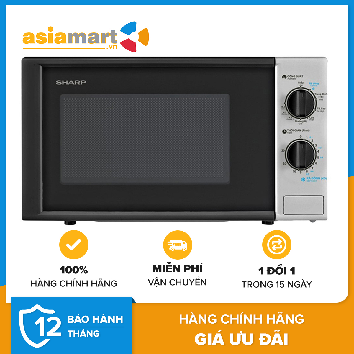 Lò vi sóng cơ sharp r-205vn-s 20l